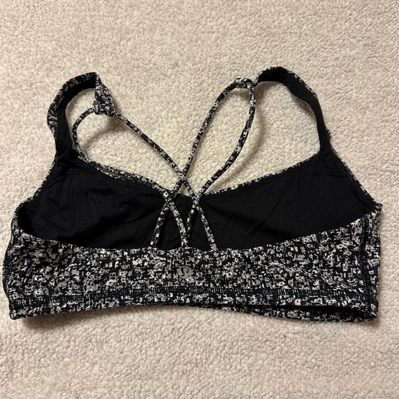 Lululemon Free To Be Sports Bra Daisy Dust Alpine White Black - Picture 4 of 8